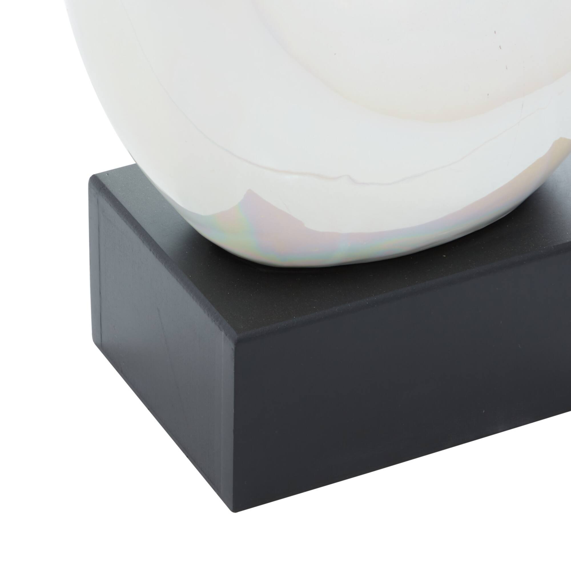 21" White Porcelain Abstract Sculpture